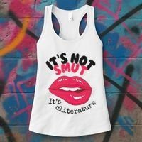ItS Not Smut ItS Cliterature Graphic Women's Tank Top thumb 3