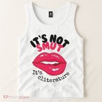 ItS Not Smut ItS Cliterature Graphic Tank Top thumb 2