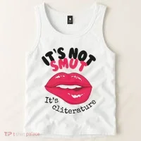 ItS Not Smut ItS Cliterature Graphic Tank Top thumb 2