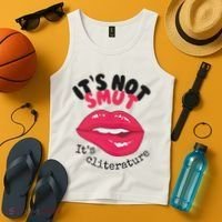 ItS Not Smut ItS Cliterature Graphic Tank Top thumb 4