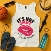 ItS Not Smut ItS Cliterature Graphic Tank Top thumb 4