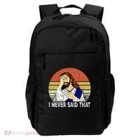 I Never Said That Funny Christian Church Jesus Backpack thumb 0