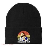 I Never Said That Funny Christian Church Jesus Beanie thumb 0
