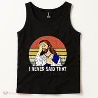 I Never Said That Funny Christian Church Jesus Tank Top thumb 2