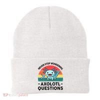 I Never Stop Axolotl Question Wondering Kids Axolotl Beanie thumb 0