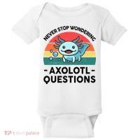 I Never Stop Axolotl Question Wondering Kids Axolotl Baby Bodysuit thumb 0