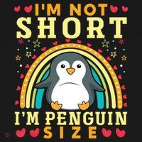 I'm Not Short I'm Penguin Size Funny Penguin Animal Lover  Bucket Hat thumb 4