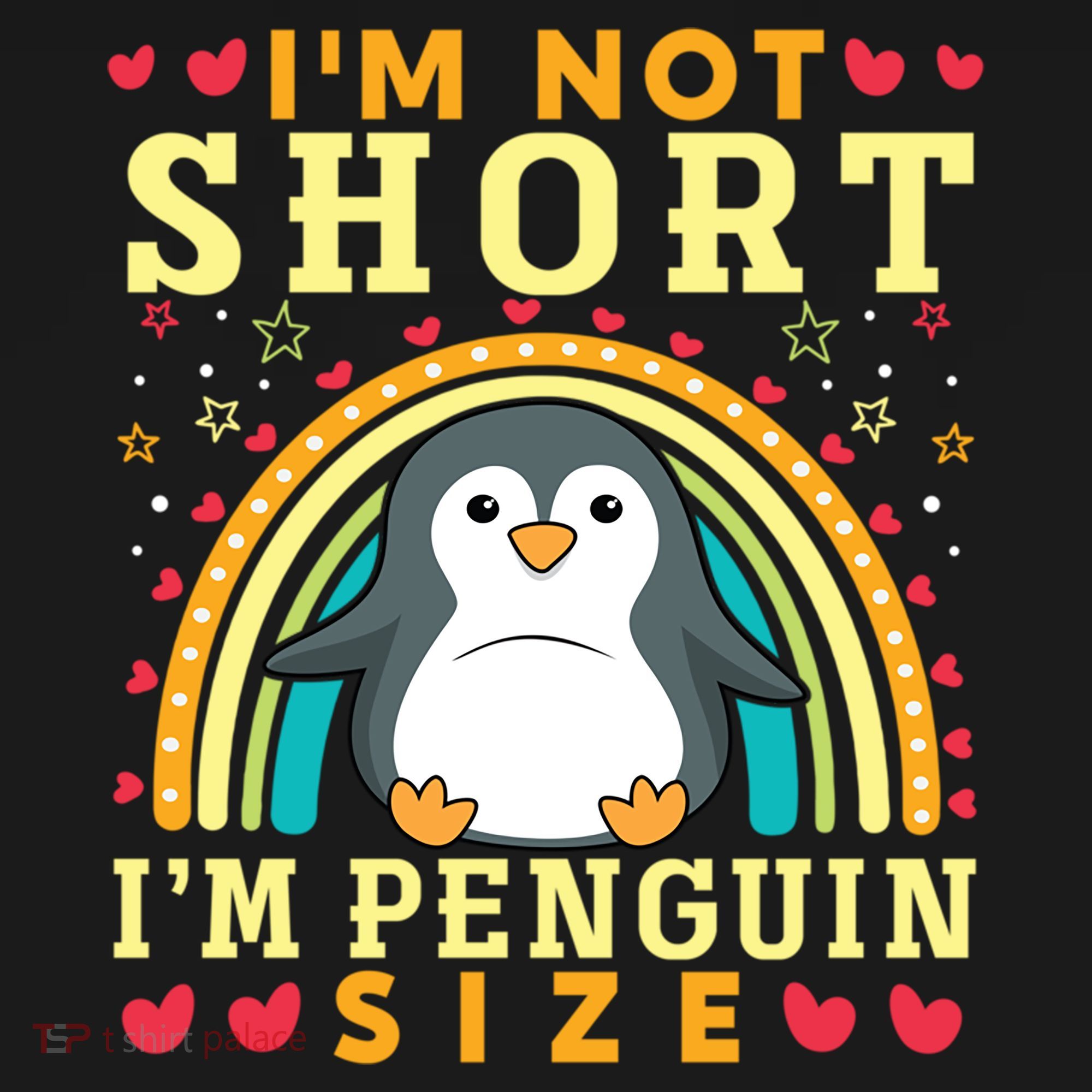 I'm Not Short I'm Penguin Size Funny Penguin Animal Lover  Bucket Hat