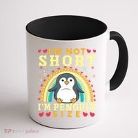 I'm Not Short I'm Penguin Size Funny Penguin Animal Lover  Coffee Mug thumb 1