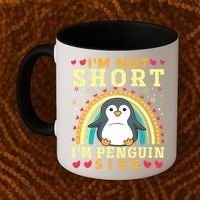I'm Not Short I'm Penguin Size Funny Penguin Animal Lover  Coffee Mug thumb 2