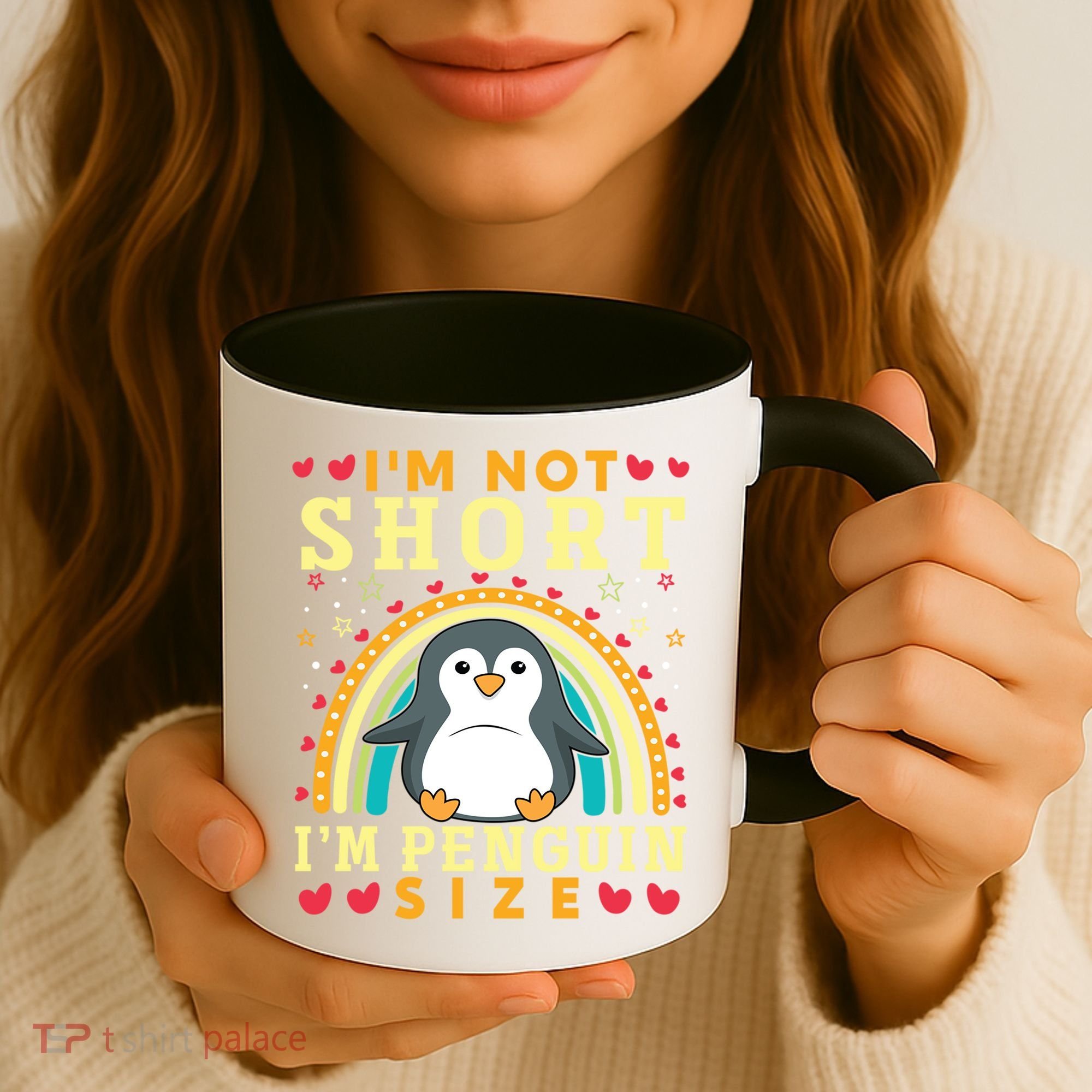 I'm Not Short I'm Penguin Size Funny Penguin Animal Lover  Coffee Mug