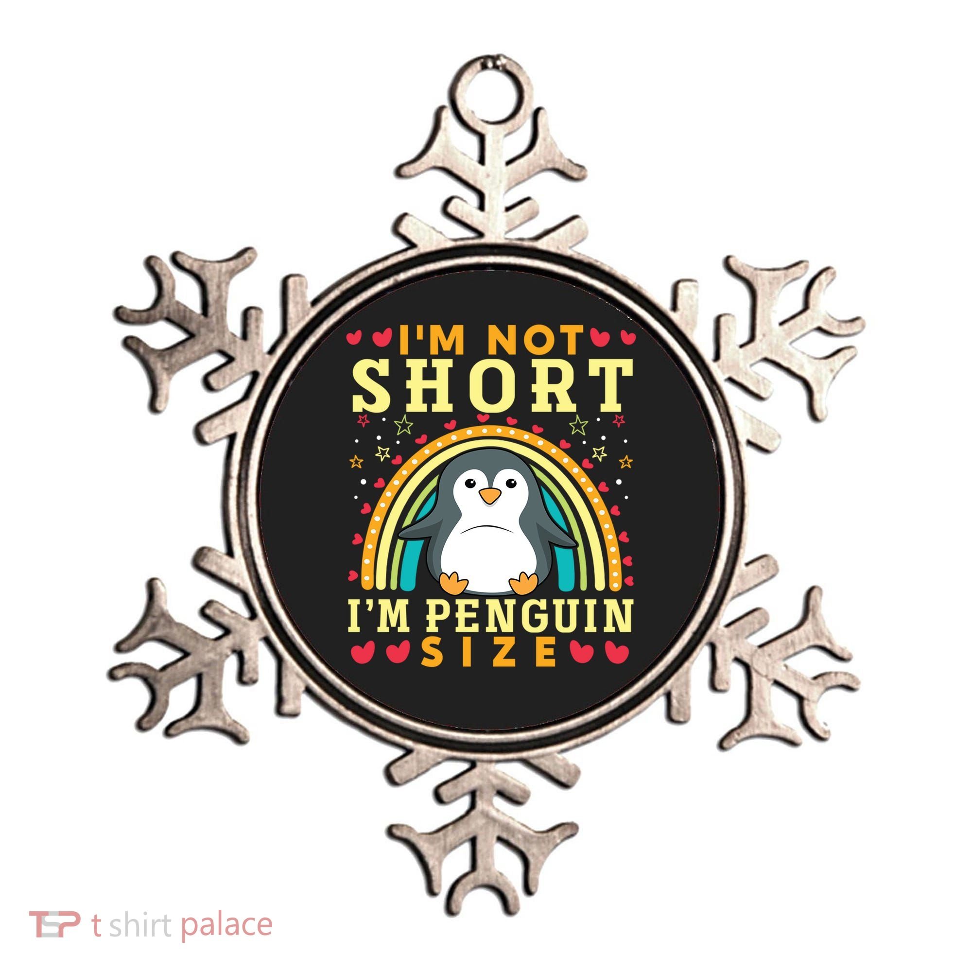 I'm Not Short I'm Penguin Size Funny Penguin Animal Lover  Ornament