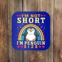 I'm Not Short I'm Penguin Size Funny Penguin Animal Lover  Coaster thumb 0