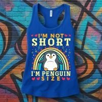 I'm Not Short I'm Penguin Size Funny Penguin Animal Lover  Women's Tank Top thumb 3