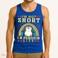I'm Not Short I'm Penguin Size Funny Penguin Animal Lover  Tank Top thumb 3