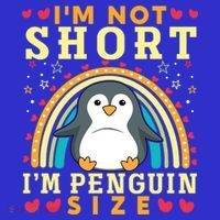 I'm Not Short I'm Penguin Size Funny Penguin Animal Lover  Tank Top thumb 6