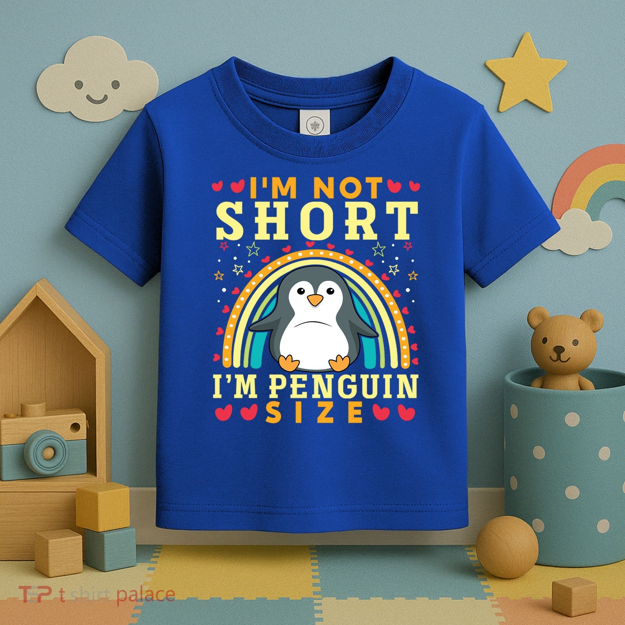 I'm Not Short I'm Penguin Size Funny Penguin Animal Lover  Toddler T-Shirt