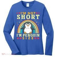 I'm Not Short I'm Penguin Size Funny Penguin Animal Lover  Women's Long Sleeve Shirt thumb 0