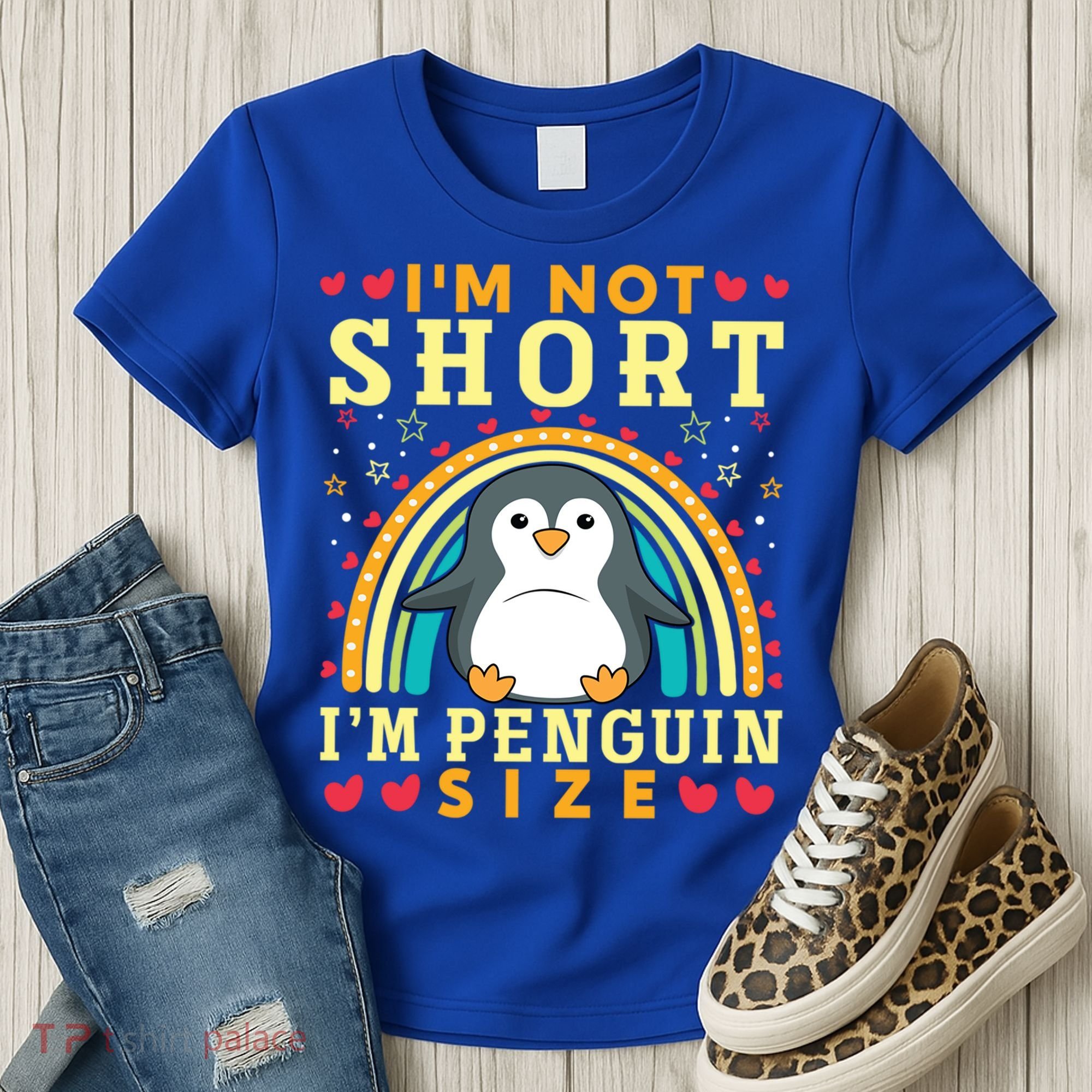 I'm Not Short I'm Penguin Size Funny Penguin Animal Lover  Women's T-Shirt