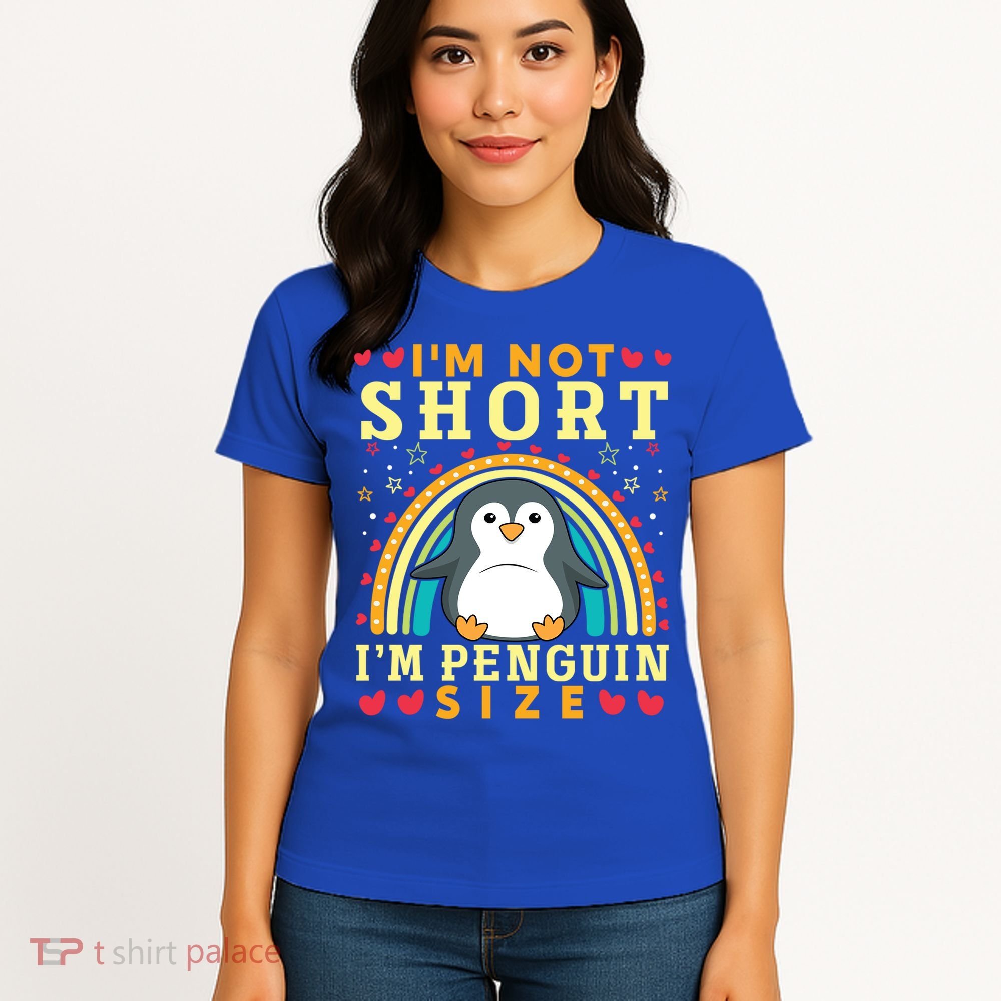 I'm Not Short I'm Penguin Size Funny Penguin Animal Lover  Women's T-Shirt