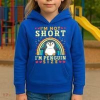 I'm Not Short I'm Penguin Size Funny Penguin Animal Lover  Kids Hoodie thumb 3
