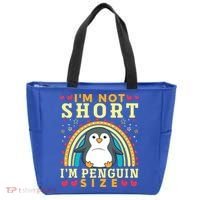 I'm Not Short I'm Penguin Size Funny Penguin Animal Lover  Tote Bag thumb 0