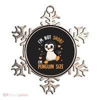 Im Not Short Im Penguin Size Funny Penguins Zoo Animals Ornament thumb 0