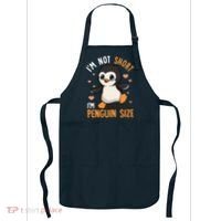 Im Not Short Im Penguin Size Funny Penguins Zoo Animals Apron thumb 0
