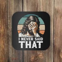 I Never Said That Jesus Meme Funny Christian God Religious Coaster thumb 0