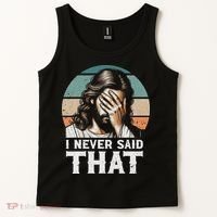 I Never Said That Jesus Meme Funny Christian God Religious Tank Top thumb 2