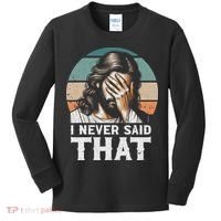 I Never Said That Jesus Meme Funny Christian God Religious Kids Long Sleeve Shirt thumb 0