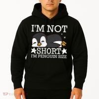 I'm Not Short I'm Penguine Size Funny Meme Hoodie thumb 2
