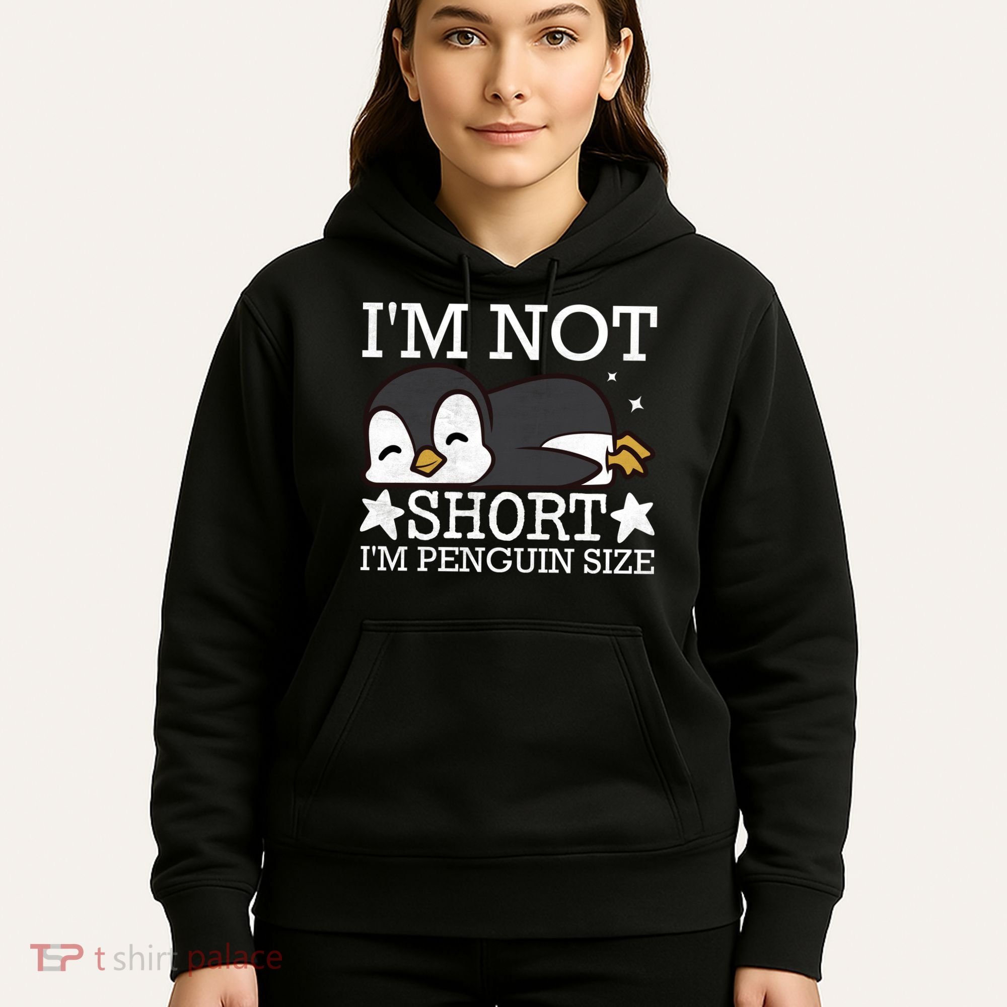 I'm Not Short I'm Penguine Size Funny Meme Hoodie