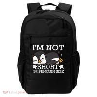 I'm Not Short I'm Penguine Size Funny Meme Backpack thumb 0