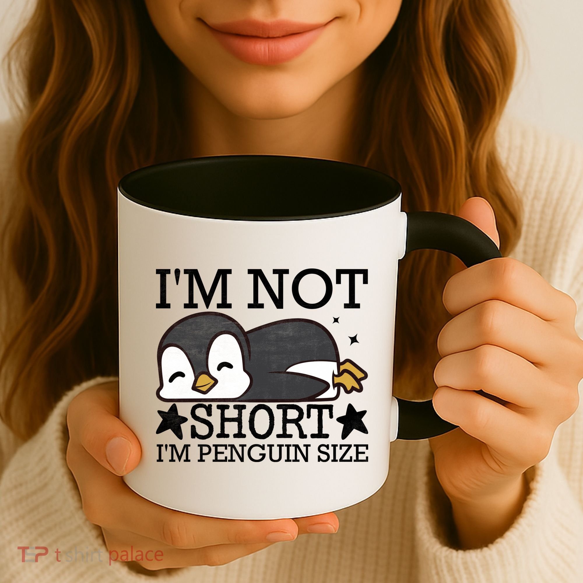 I'm Not Short I'm Penguine Size Funny Meme Coffee Mug