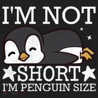 I'm Not Short I'm Penguine Size Funny Meme Beanie thumb 2