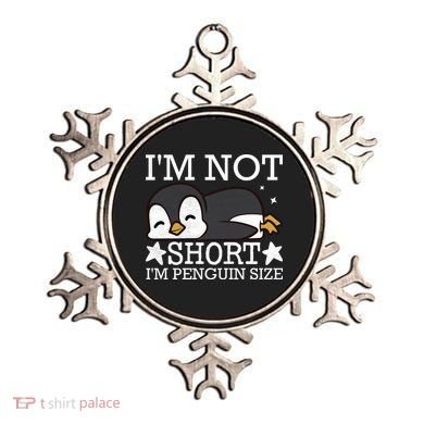 I'm Not Short I'm Penguine Size Funny Meme Ornament