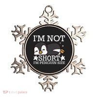 I'm Not Short I'm Penguine Size Funny Meme Ornament thumb 0