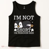 I'm Not Short I'm Penguine Size Funny Meme Tank Top thumb 2