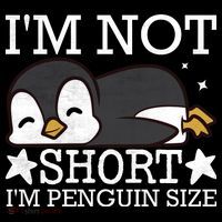 I'm Not Short I'm Penguine Size Funny Meme Tank Top thumb 6