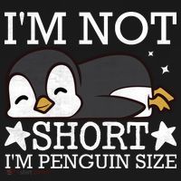 I'm Not Short I'm Penguine Size Funny Meme Kids Sweatshirt thumb 2
