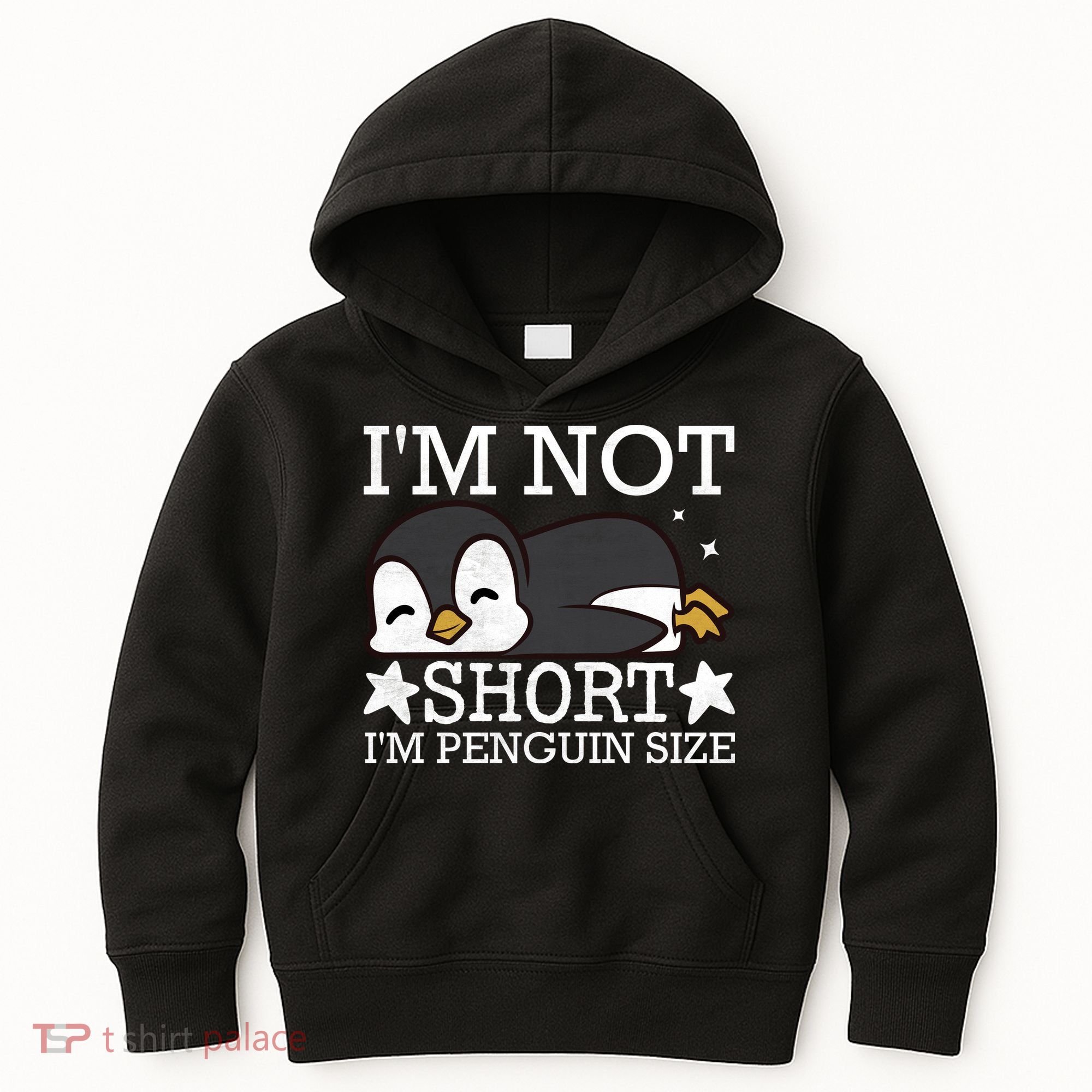 I'm Not Short I'm Penguine Size Funny Meme Kids Hoodie