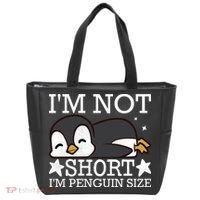 I'm Not Short I'm Penguine Size Funny Meme Tote Bag thumb 0