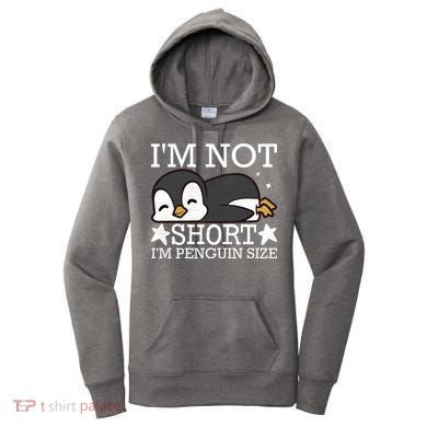 I'm Not Short I'm Penguine Size Funny Meme Women's Hoodie