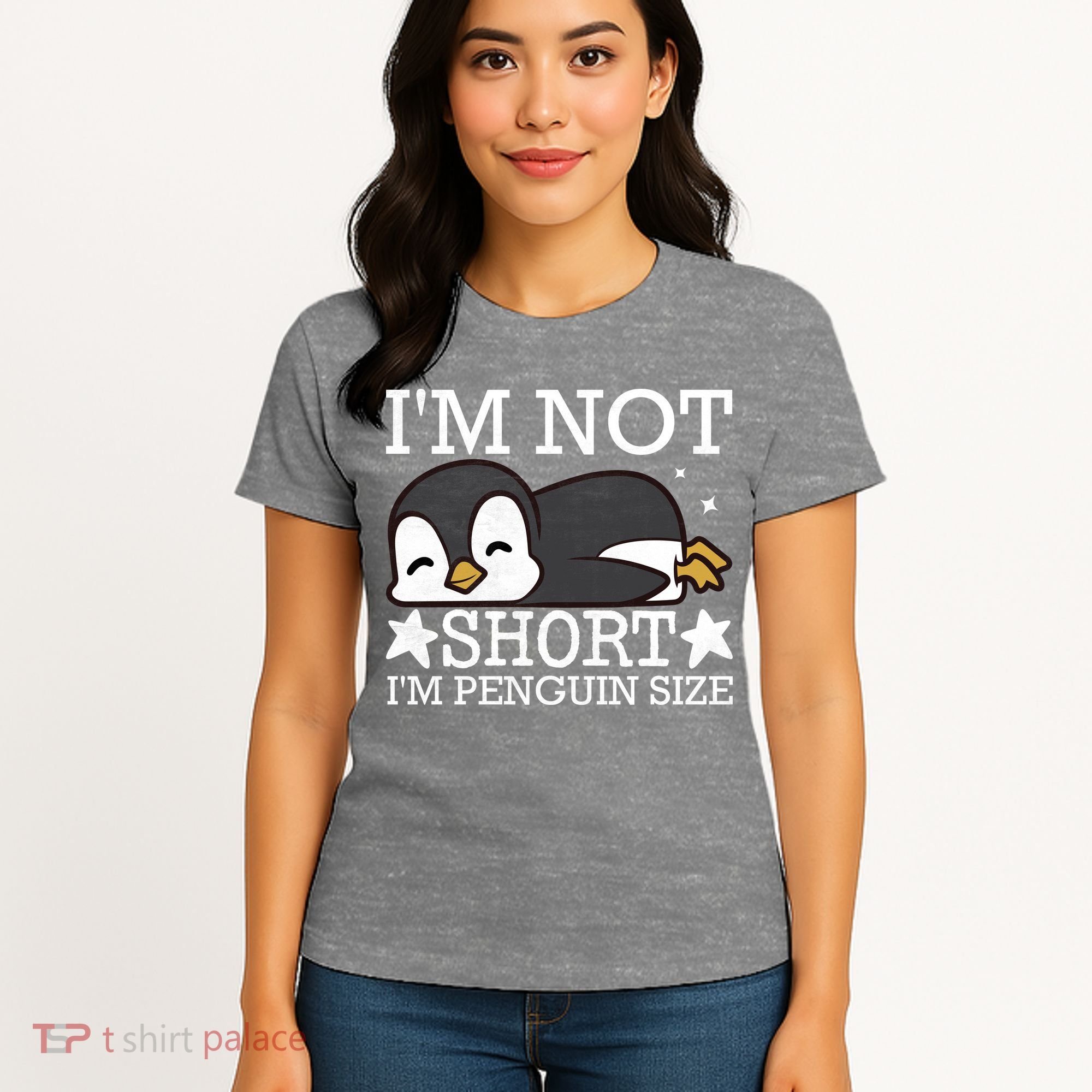 I'm Not Short I'm Penguine Size Funny Meme Women's T-Shirt