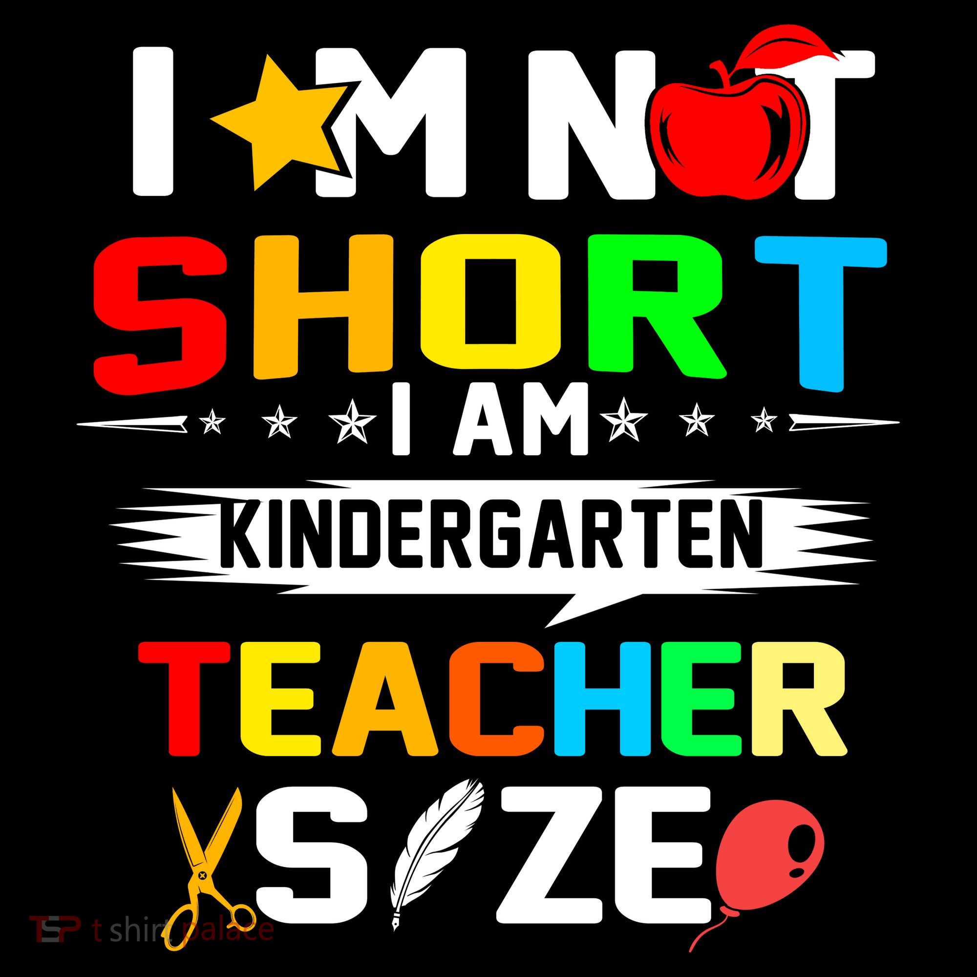 Im Not Short I Am Kindergarten Teacher Coaster