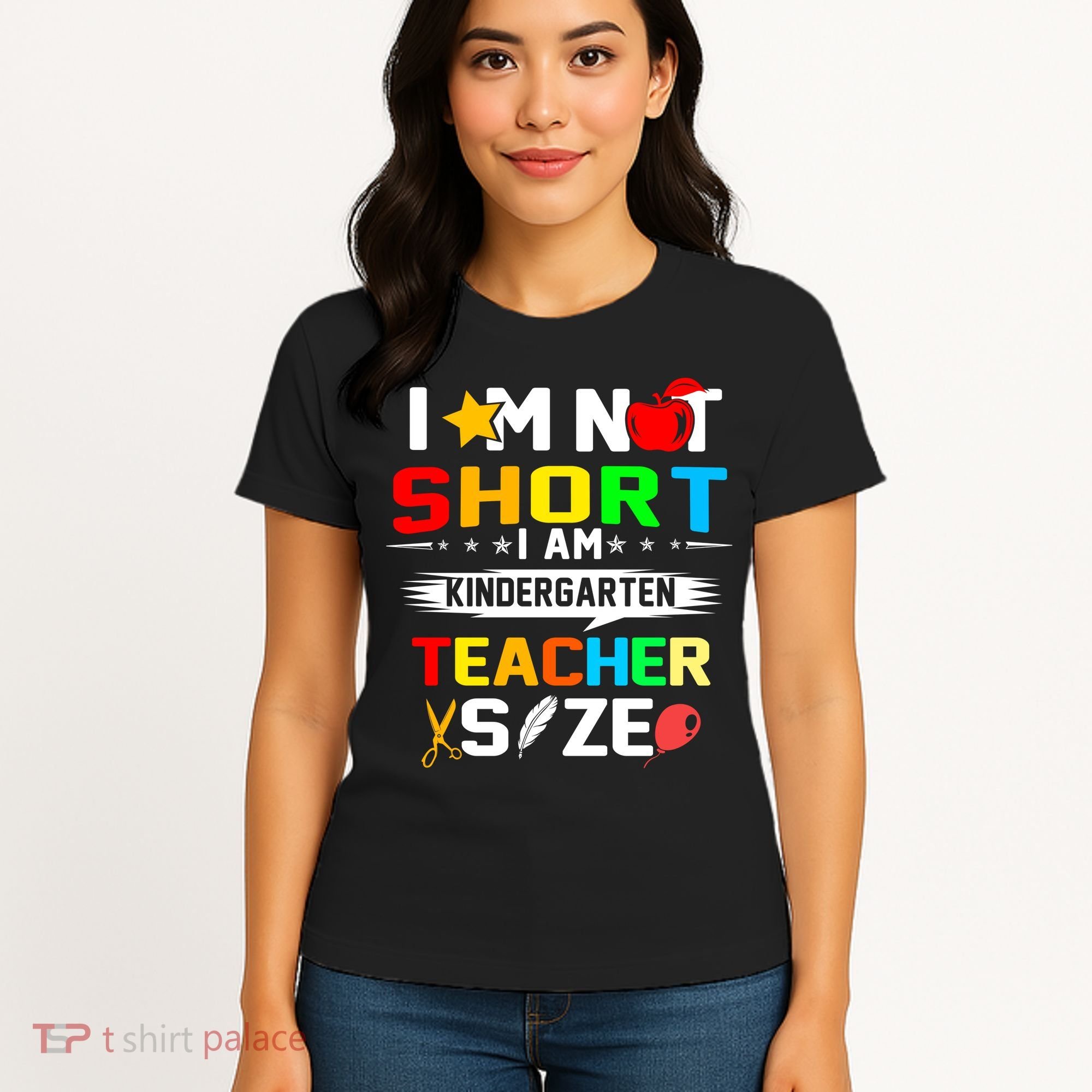 Im Not Short I Am Kindergarten Teacher Women's T-Shirt