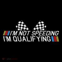 Im Not Speeding Im Qualifying Funny Good Racer Ornament thumb 1