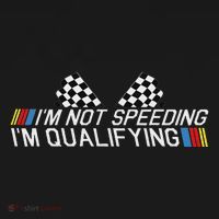 Im Not Speeding Im Qualifying Funny Good Racer Toddler Hoodie thumb 2