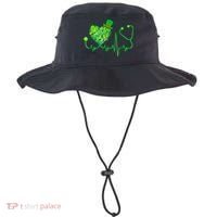 Irish Nurse Stethoscope Heartbeat Shamrock St Patricks Day Bucket Hat thumb 0